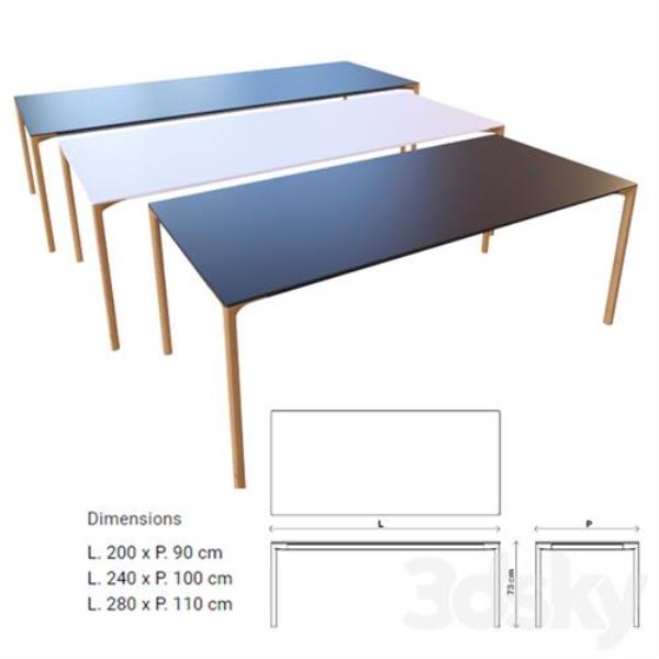 Table 3D Model - دانلود مدل سه بعدی میز نهار خوری - آبجکت سه بعدی میز نهار خوری -Table 3d model - Table 3d Object  - Table-میز